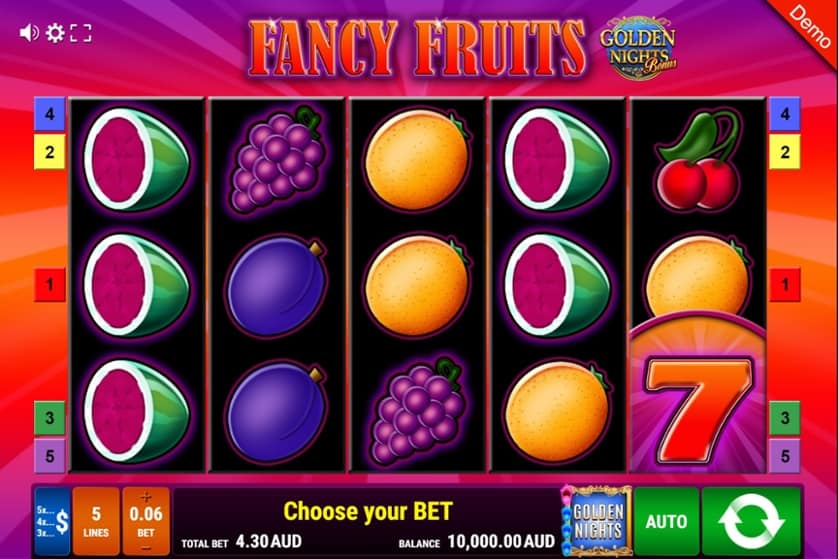 Ingyenes játék Fancy Fruits – Golden Nights Bonus