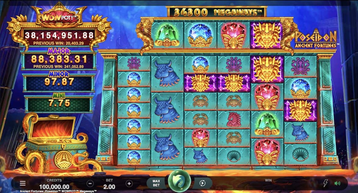 Ancient Fortunes: Poseidon WOWPot Megaways - Games Global