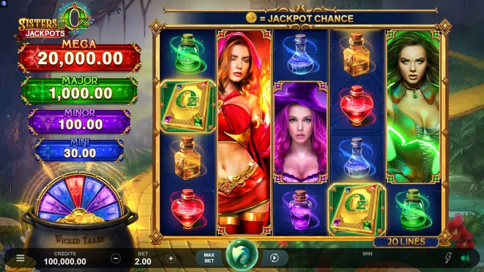 Ingyenes játék Sisters of Oz Jackpots