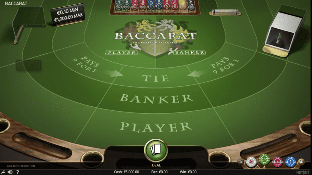 Ingyenes játék Baccarat Pro