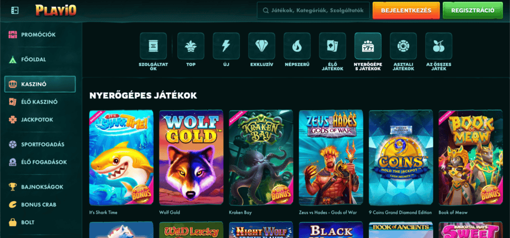 Playio Casino Nyerőgépek