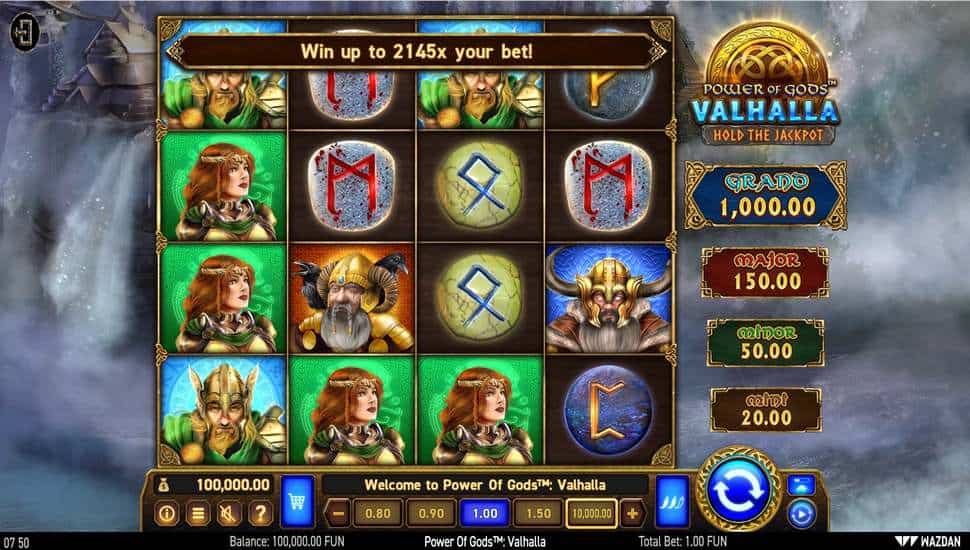 Ingyenes játék Power of Gods Valhalla Hold the Jackpot