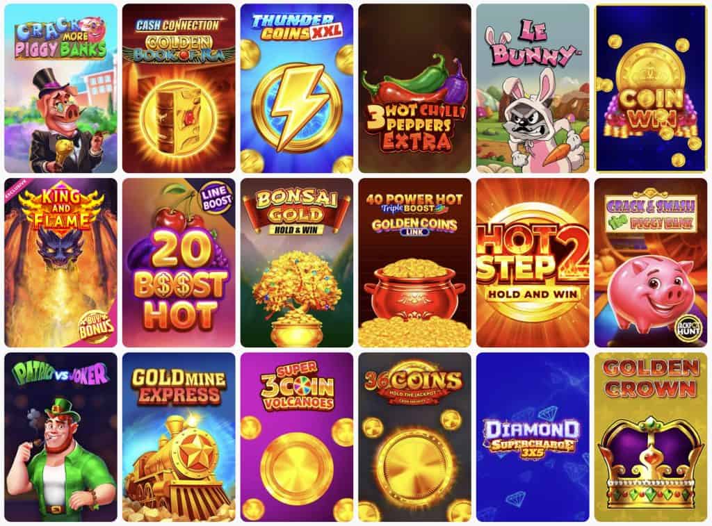 A Posido Casino nyerőgépes játékai
