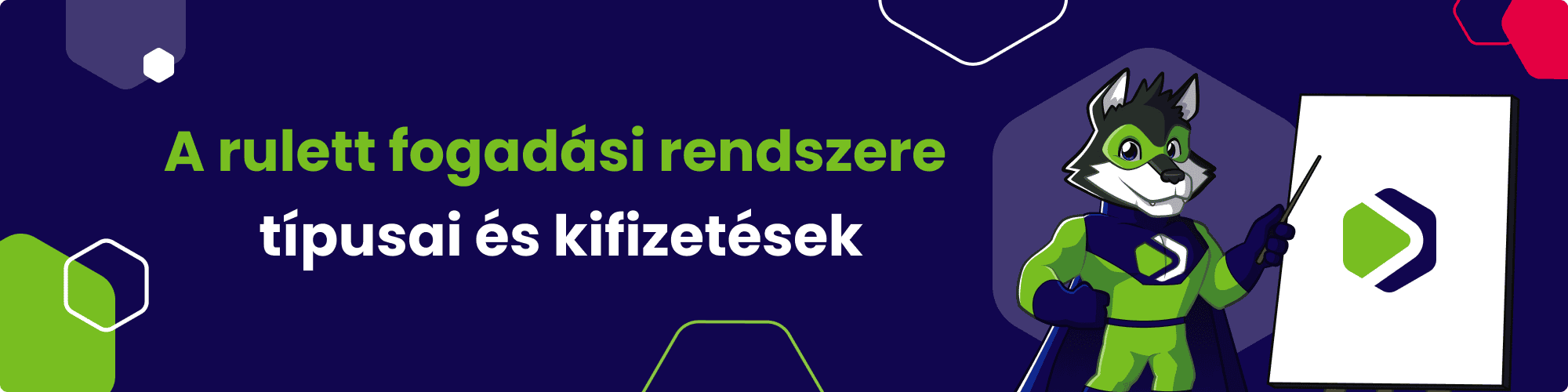 Rulett fogadások típusai és kifizetések