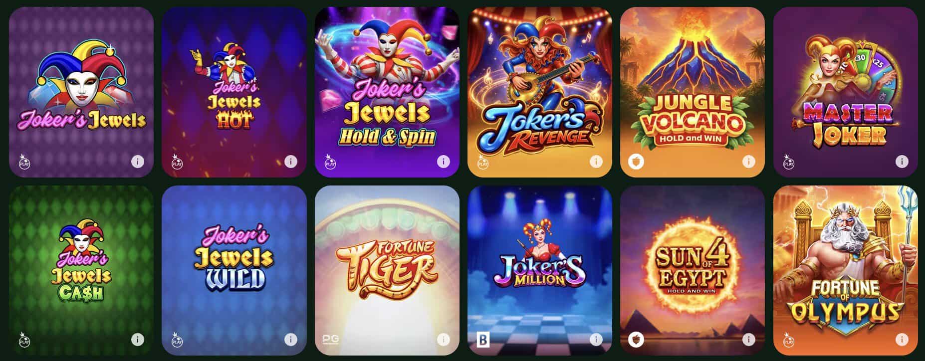 RioPlay online casino Játékkínálat