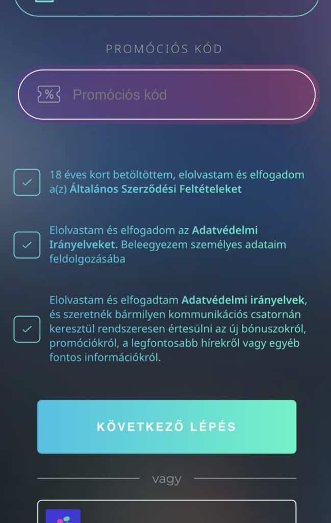 Fiók megerősítése: 