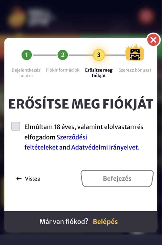 Fogadd el a feltételeket