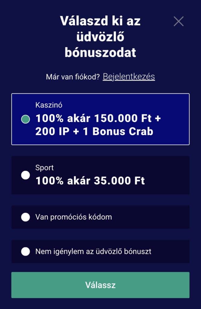Bónusz. 
