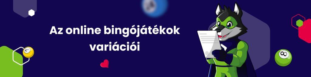 Az online bingójátékok variációi - Bingo online