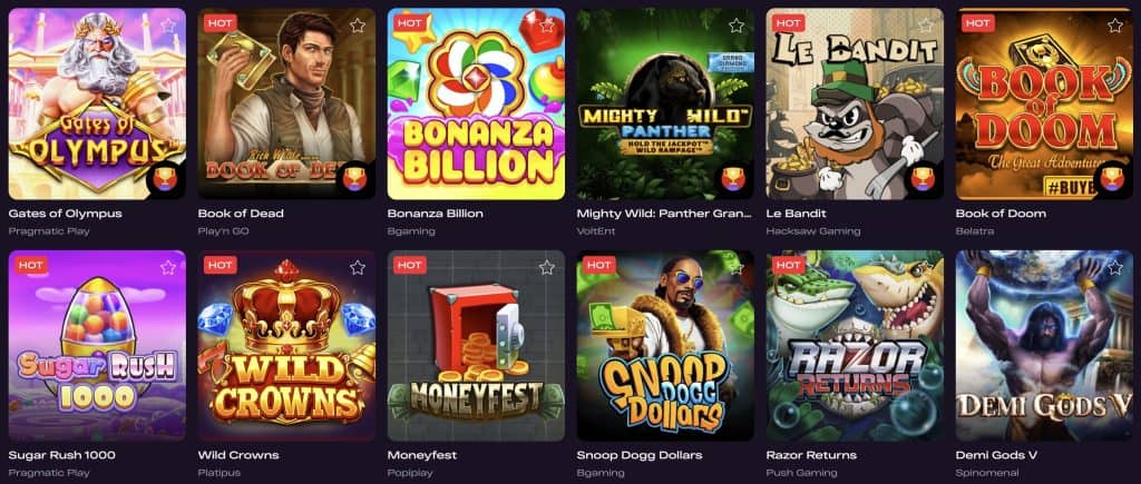 Glitchspin Casino - nyerőgépes játékok