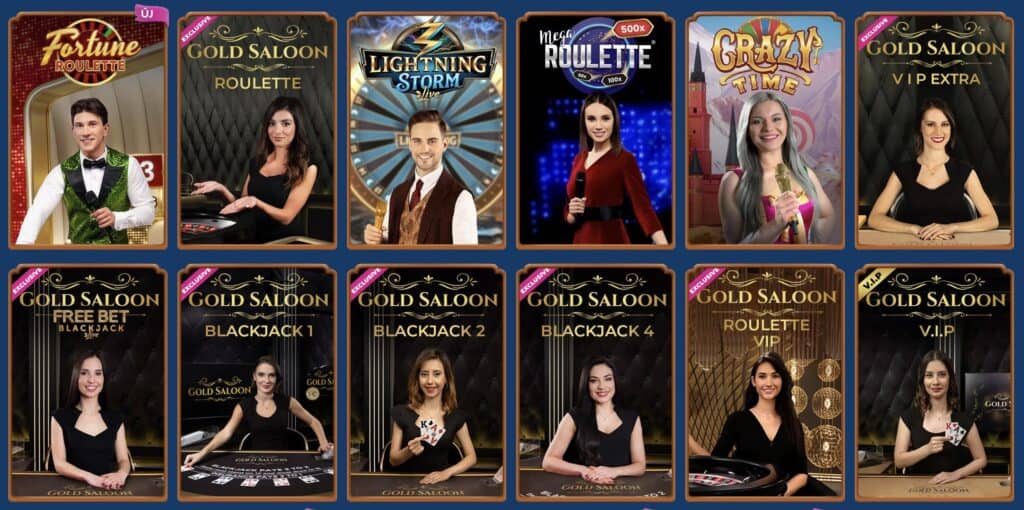 Winbay Casino – Az élő szekció