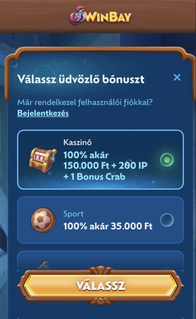 Bónuszválasztás