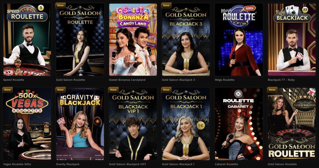 Wildsino Casino - Élő kaszinó