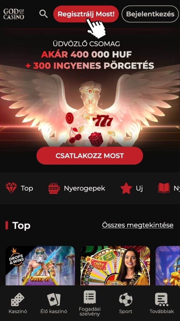 Regisztrálj most!