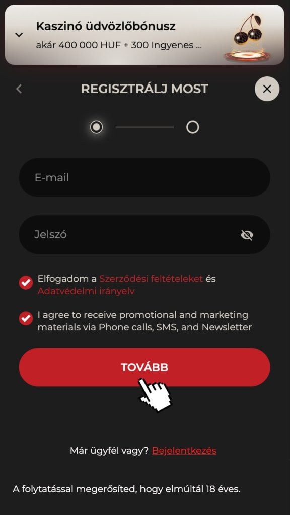 Feltételek elfogadása