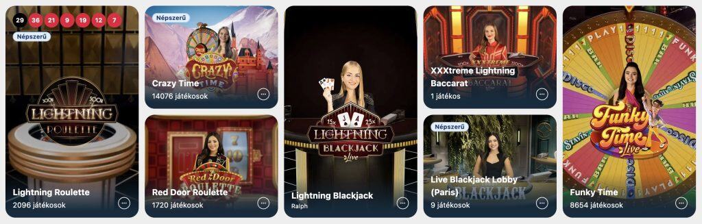 BoaBet Casino - Élő kaszinó