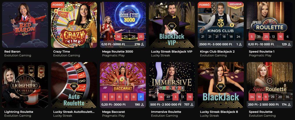 God of Casino - Élő kaszinó