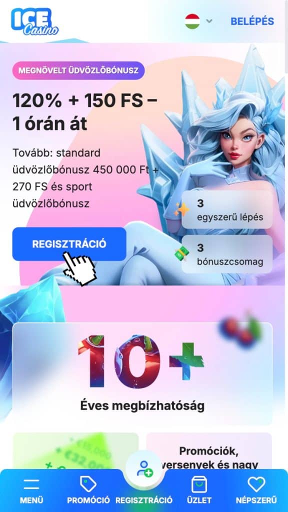 Nyisd meg a kaszinót