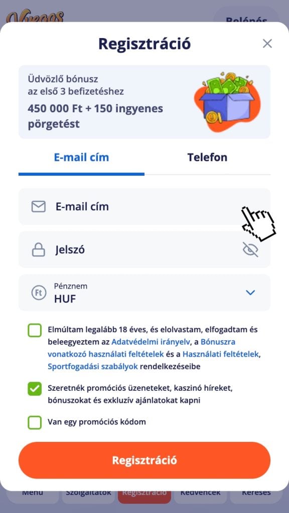 Hozd létre a fiókod