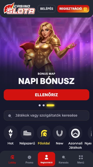 Látogassa meg a Slota Kaszinót, és regisztráljon