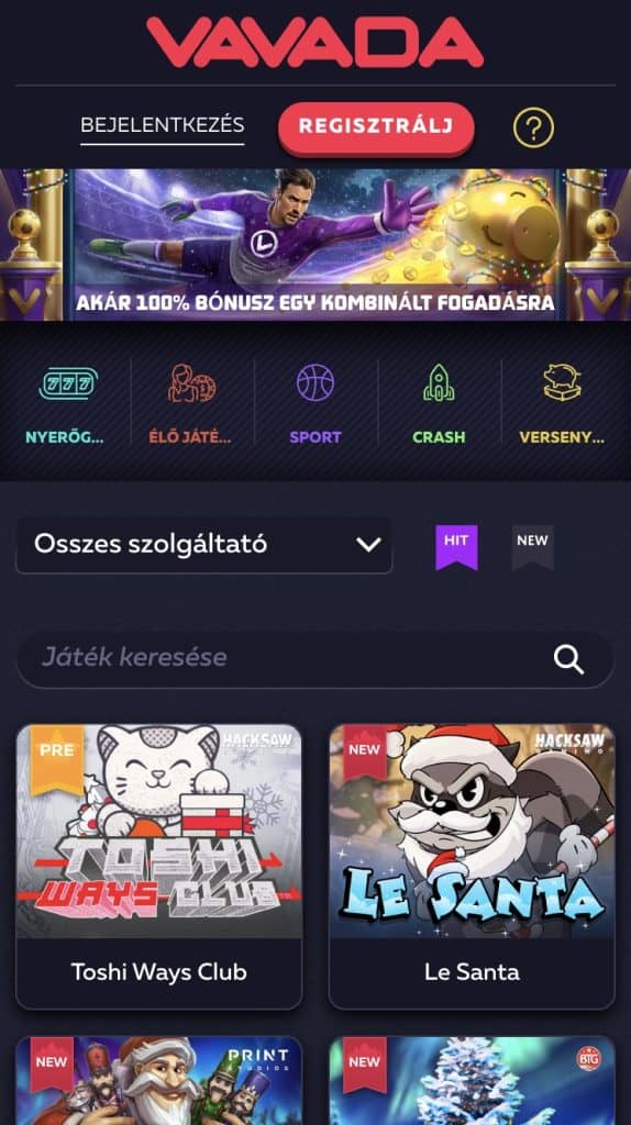 Nyisd meg a Vavadát mobilon