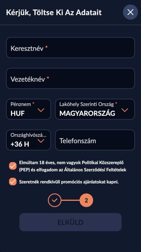 Az adatok megadása. 