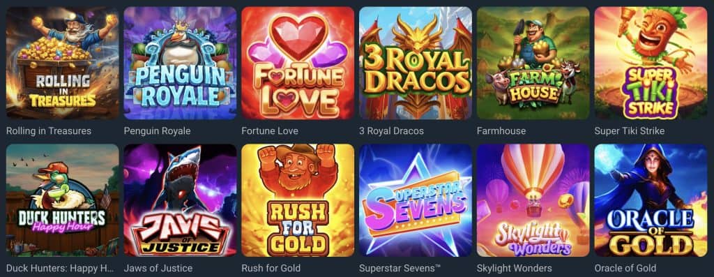 Galacticbets Casino játékkínálat