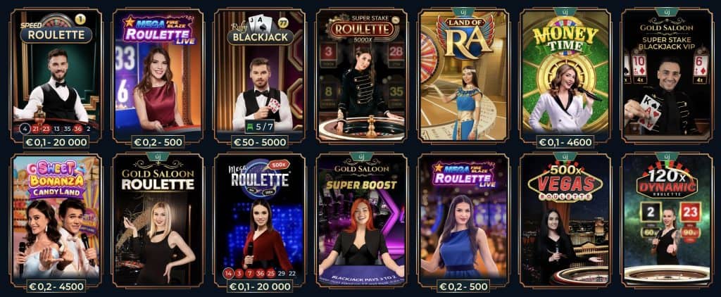 Monsterwin Élő kaszinó játékok