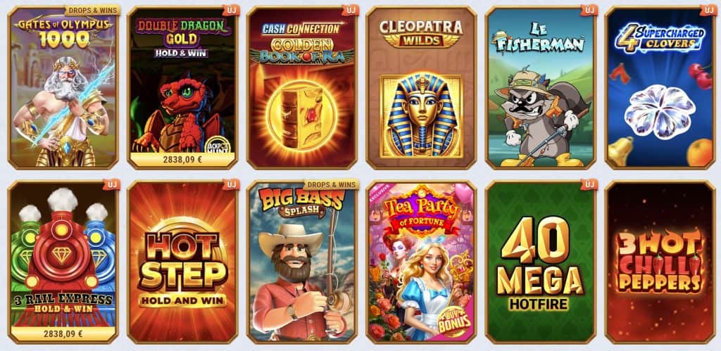 Romibet kaszinó játékválaszték