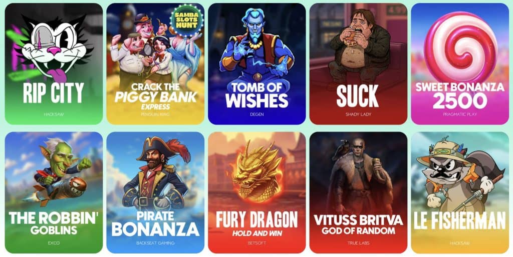 Samba Slots Kaszinó játékok