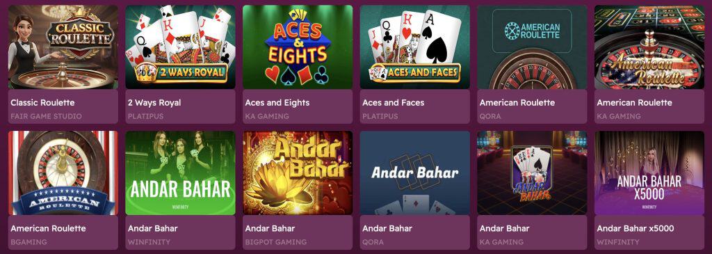 Letsjackpot Élő kaszinójátékok