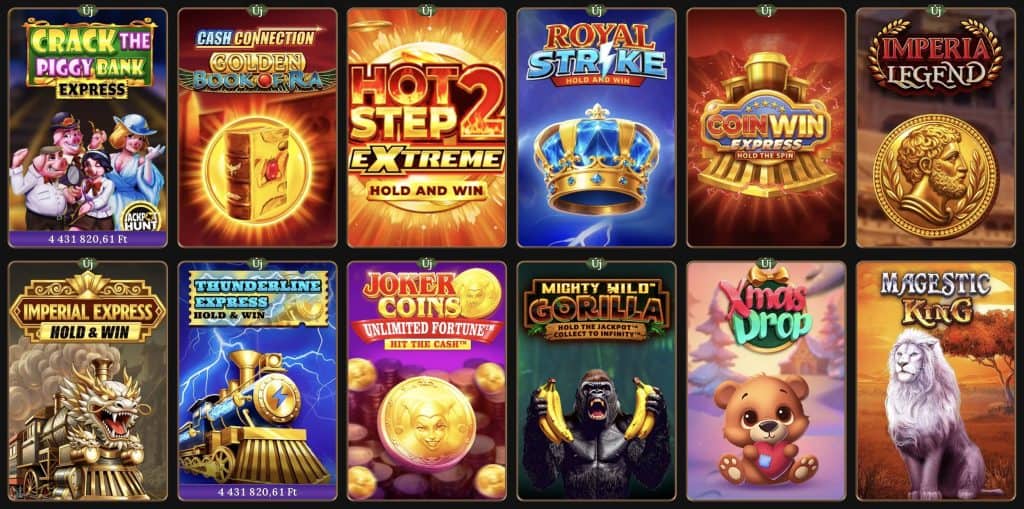 Betwest Casino játékok