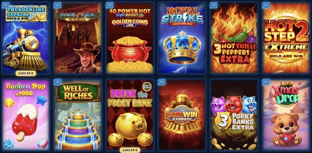 DudeSpin Casino játékok
